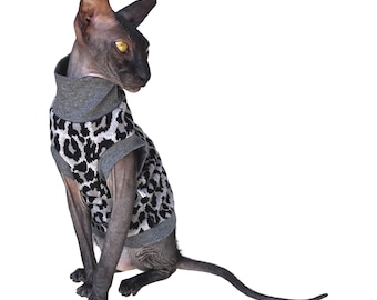 Kotomoda CAT WEAR Winter Turtleneck Panther Grey