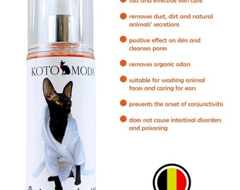 Kotomoda Champú Probiótico para Gatos de Pelo Corto , Cornish Rex , Oriental , Devon 120 ml