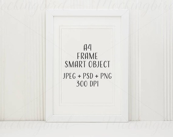 Simple Frame Mockup With Mount White Frame Mockup Poster