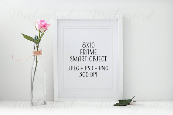 Download Free White Mockup Frame Mat 8x10 Portrait Flowers Jpeg Png Psd 58761 Best Download Psd Mockup Tempalte PSD Mockup Templates