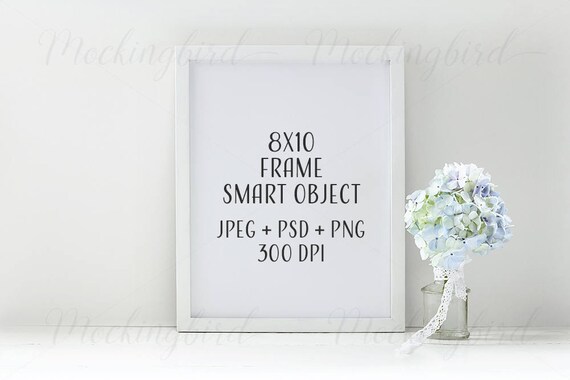 Download Frame Mockup 8x10 Frame Floral Feminine Mockup Wedding Mock Etsy PSD Mockup Templates