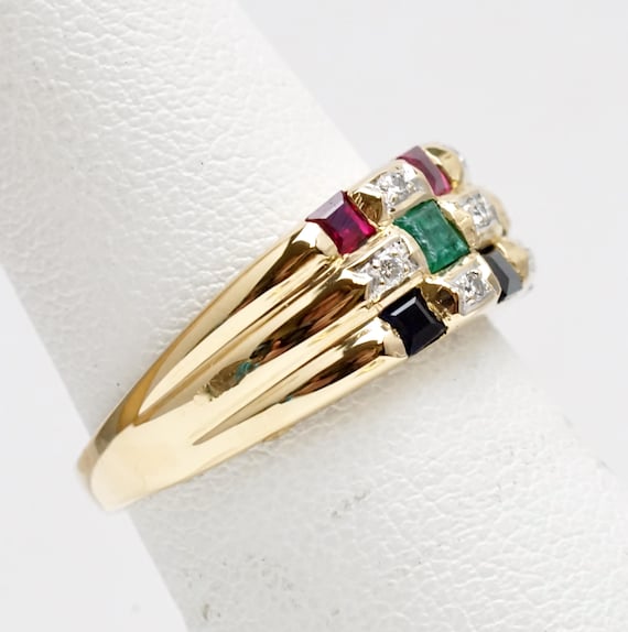 Levian Le Vian Ruby, Emerald, Blue Sapphire & Dia… - image 4