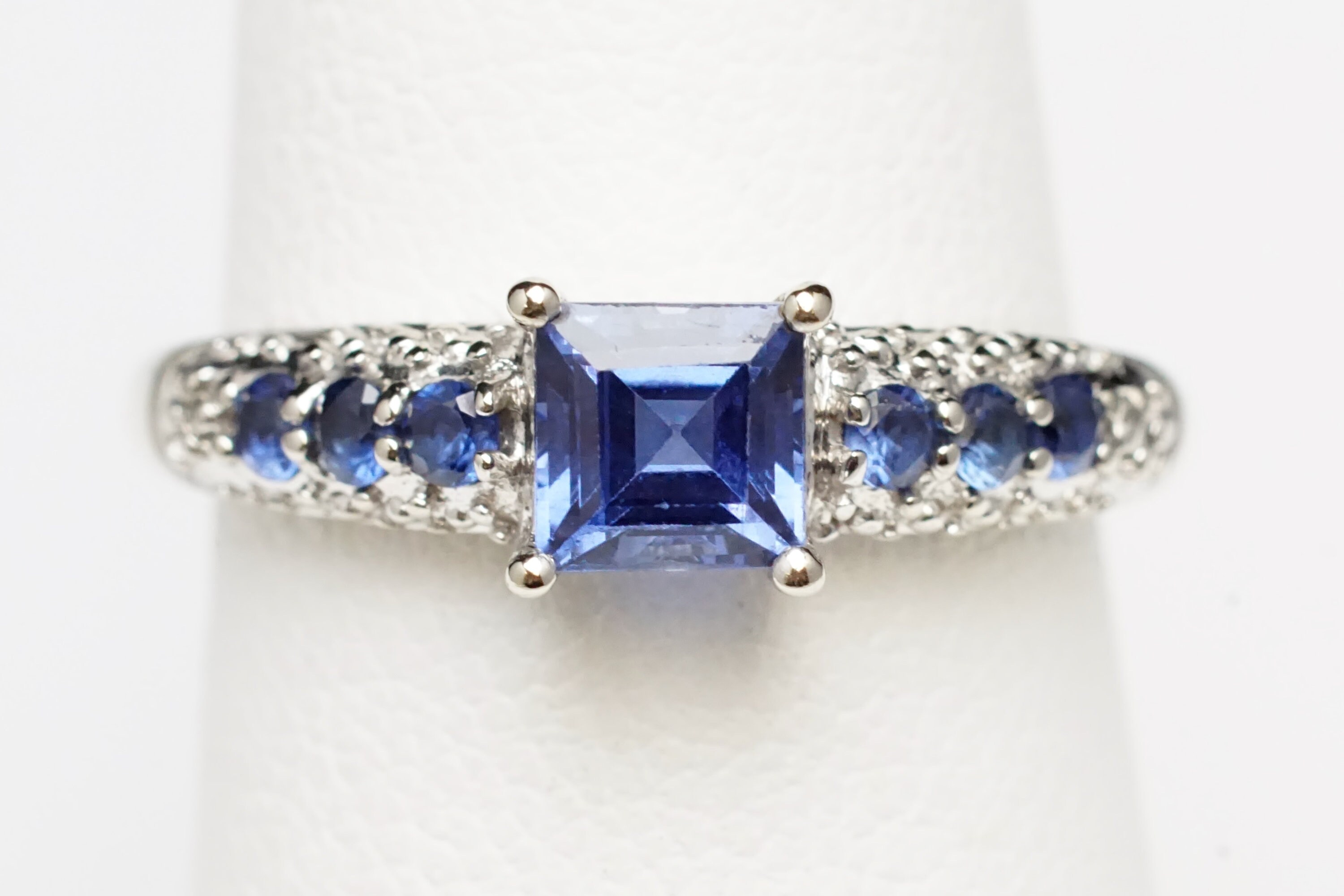 Buy THL 10K White Gold Simulated Tanzanite Ring C8626 Online in