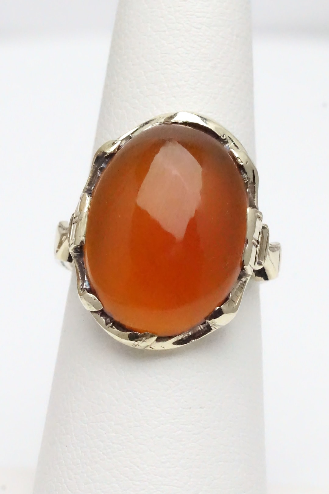 J446】 ヴィンテージ Carnelian（カーネリアン） リング 14号