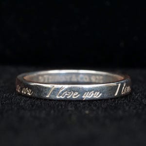 Tiffanys and Co I Love You Ring - Etsy