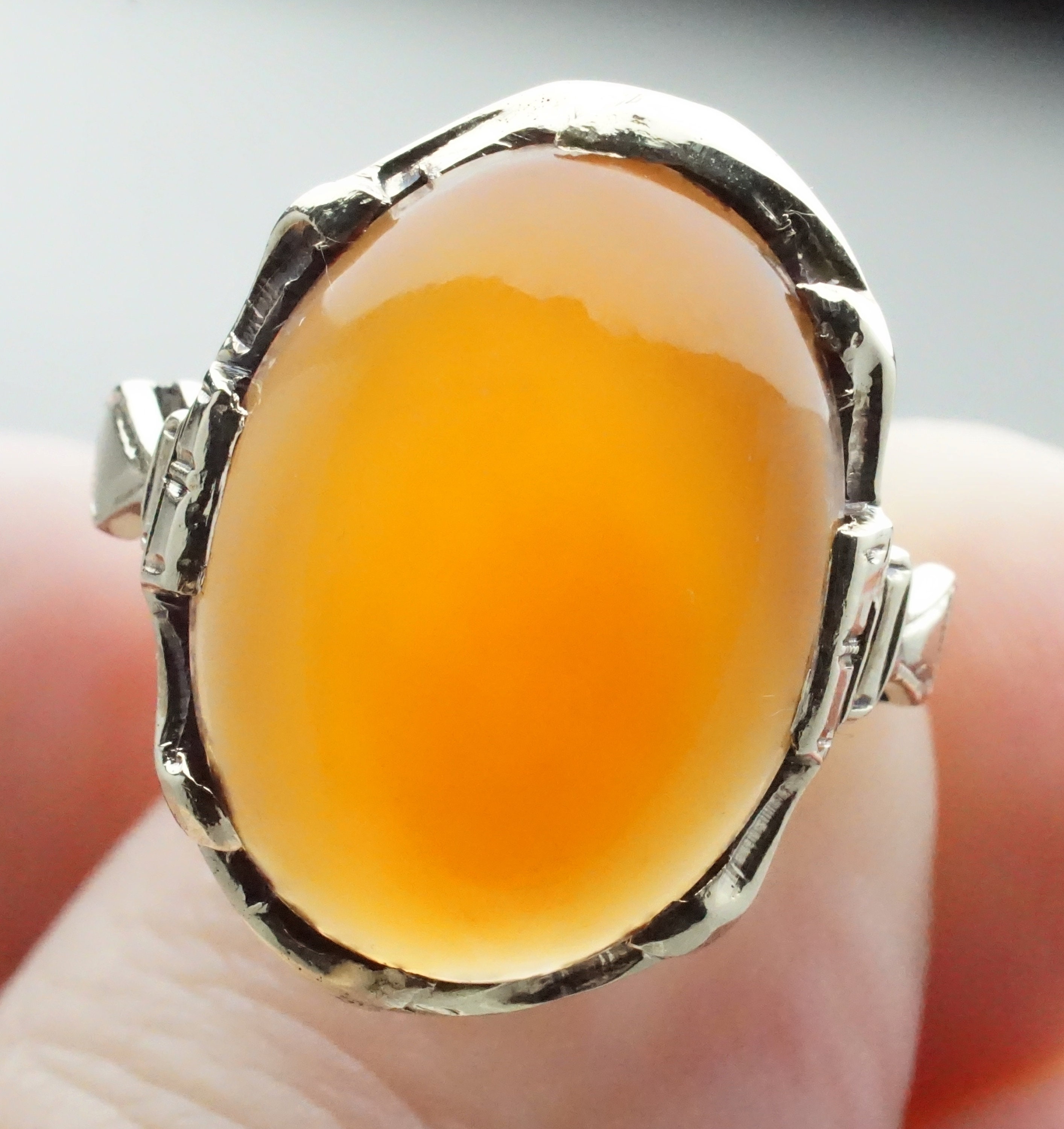 【J446】 ヴィンテージ　Carnelian（カーネリアン）　リング　１４号 J446】 ヴィンテージ Carnelian（カーネリアン） リング 14号