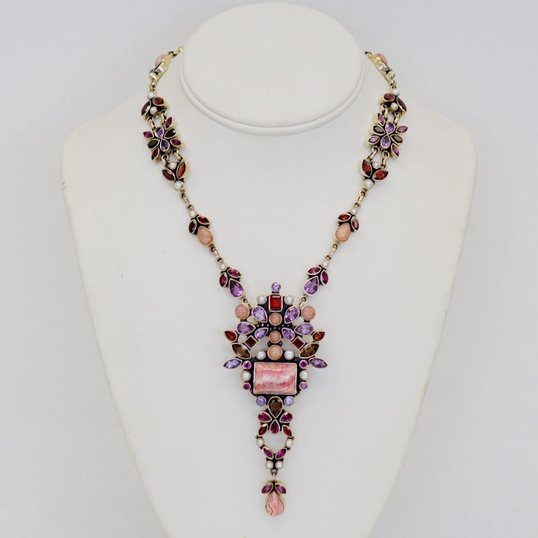 Nicky Butler Raj Collection Vintage Nicky Butler 1/300 Ray Collection Mixed Gemstone Necklace in ...