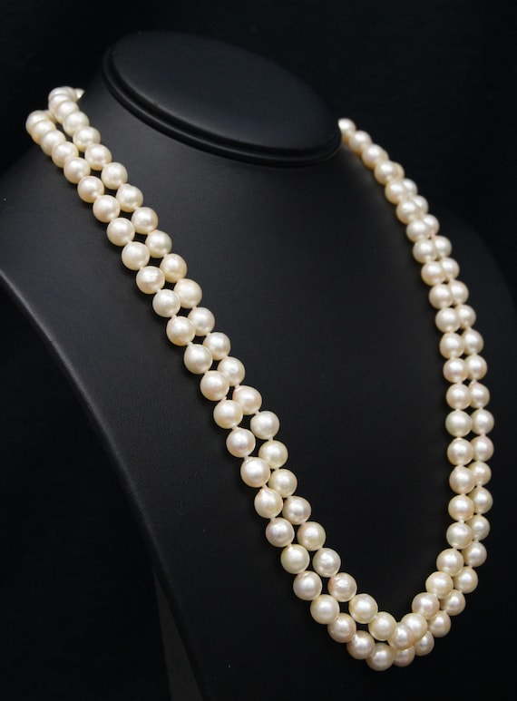 8mm- 8.5mm Akoya Cultured Baroque Pearl Double Str