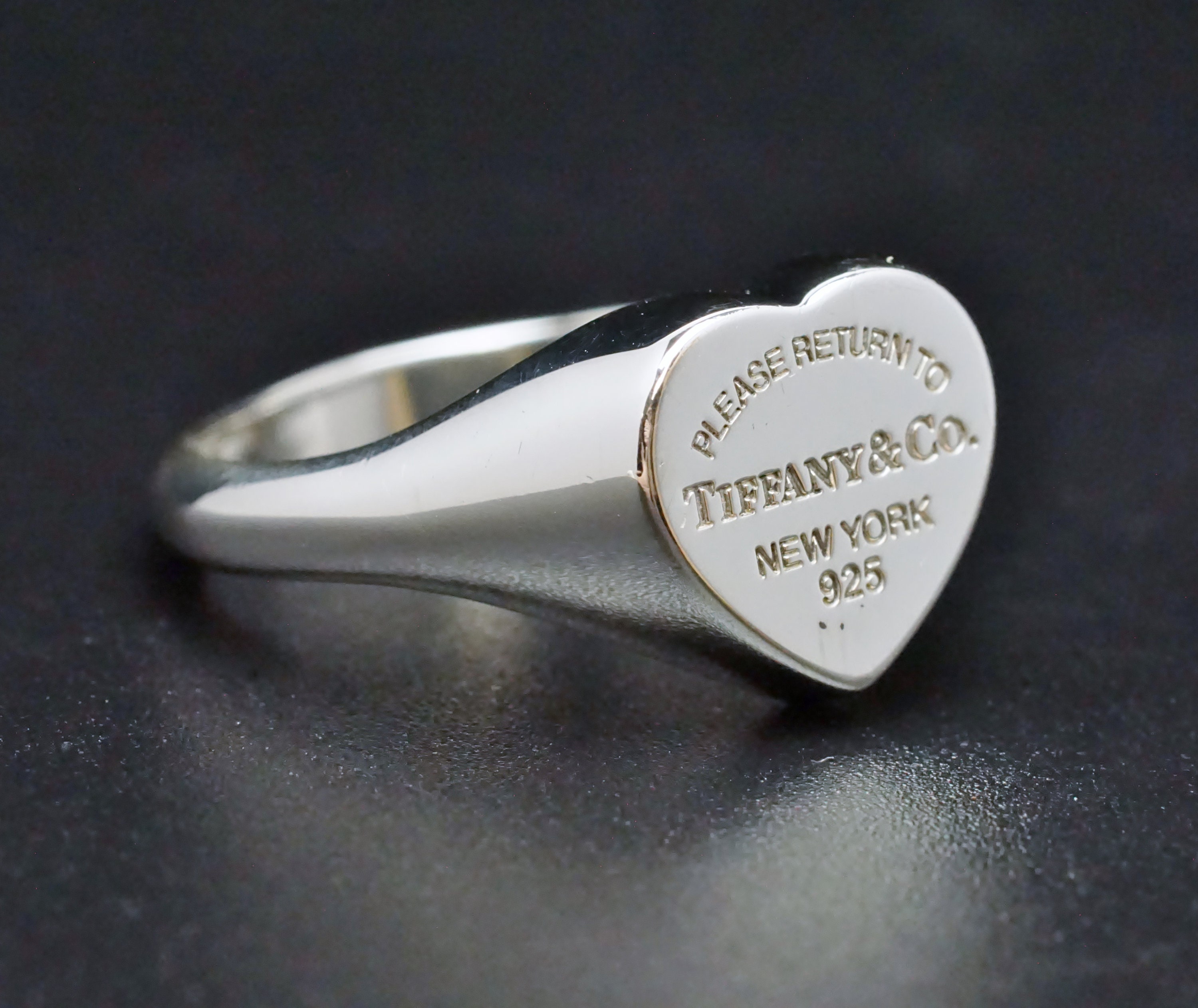 Return To Tiffany Heart Signet Ring Size Return To Tiffany