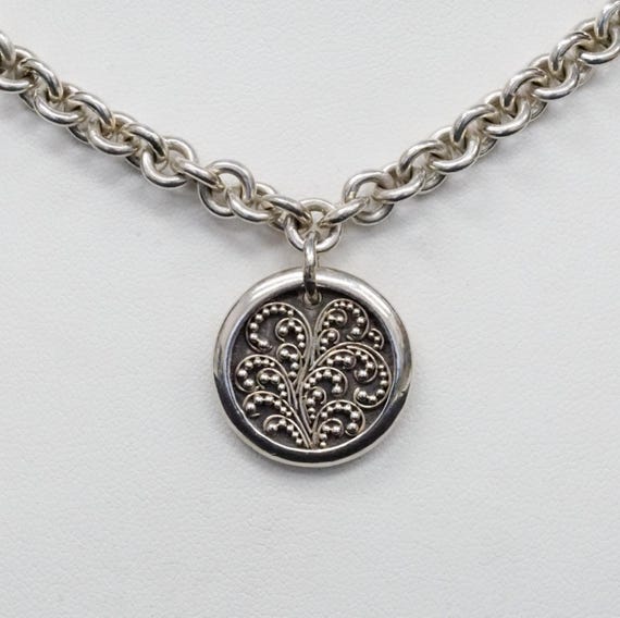 Modern Lois Hill Tree of Life Toggle Necklace in Sterling Silver E9841