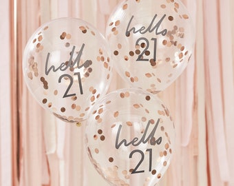 21st birthday balloons for him