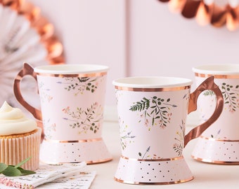 disposable paper tea cups with handles