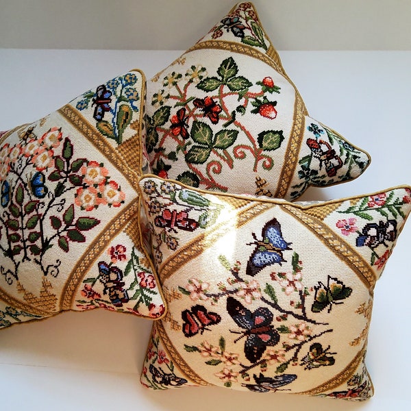 Needlepoint Pillow Etsy