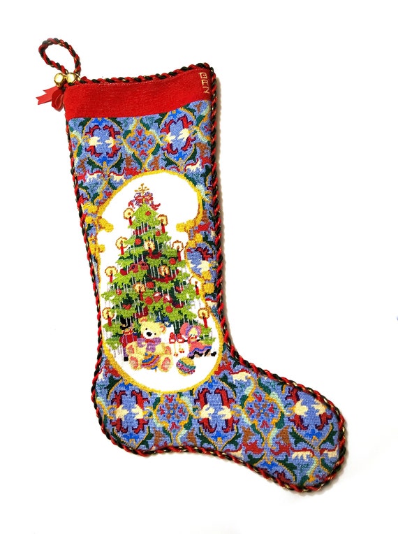 Christmas Needlepoint Stocking, Cotton Shape | L.L.Bean