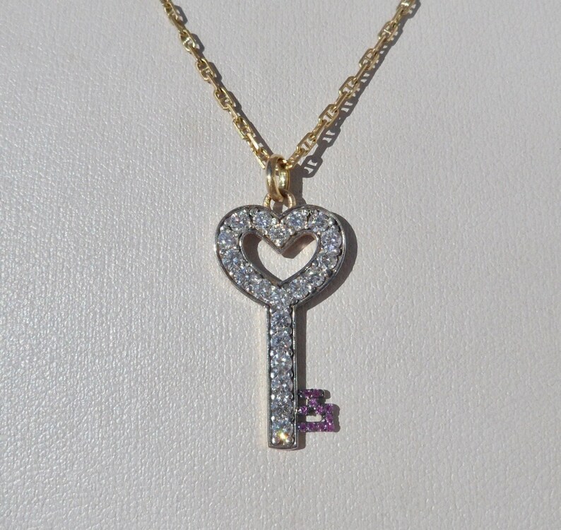 Vintage French ' Paradise Key ' Charm / Pendant Etsy