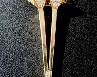 Vintage Horseshoe Nail Lucky Charm / Pendant, 18k Gold, The 90's