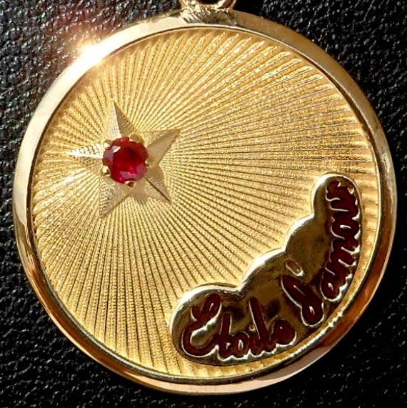 Vintage French Etoile D Amour Charm Love Etsy