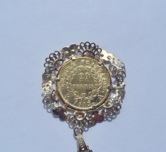 Vintage ' Napoleon Empereur ' Charm Coin / Pendan… - image 9