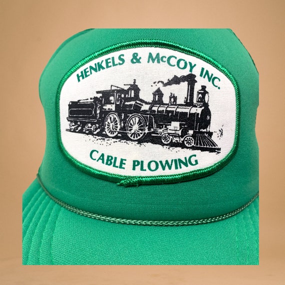 Vtg Henkels & McCoy Railroad Cable Plowing Green … - image 2