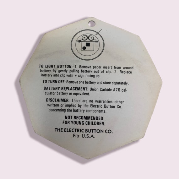 Vintage Electric Button Company Texas Longhorn Li… - image 2