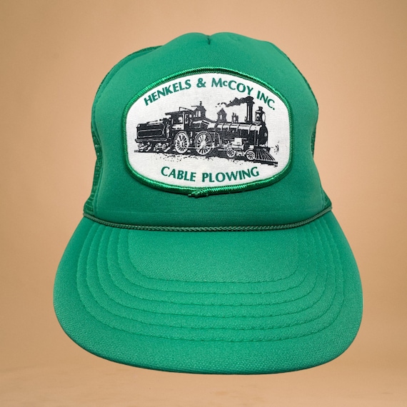 Vtg Henkels & McCoy Railroad Cable Plowing Green … - image 1