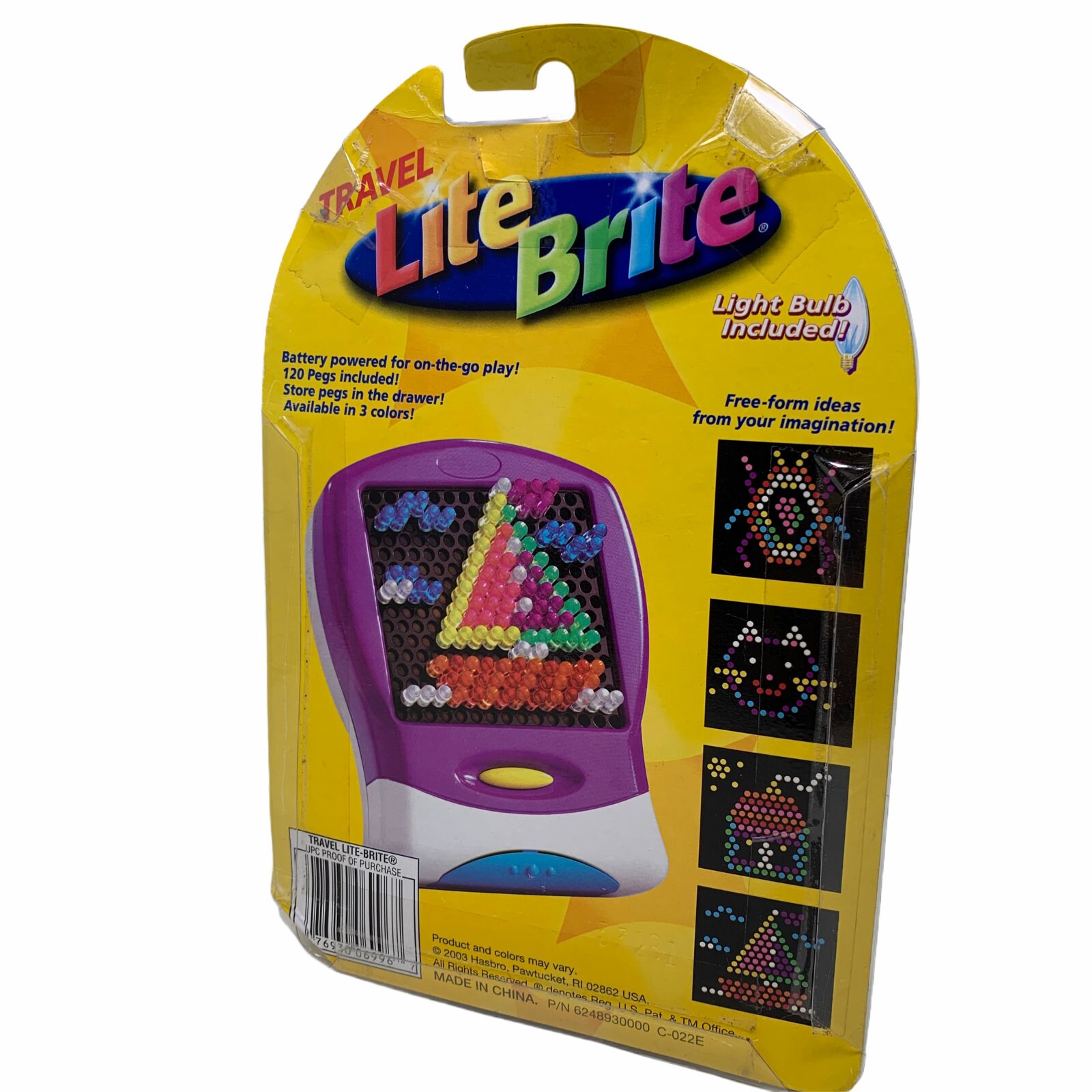 Nuevo Vintage Travel Lite Brite Red 2003 HASBRO On the Go Play Etsy