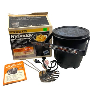 Vintage PRESTO Frydaddy 05420 Electric Deep Fryer Cooker 