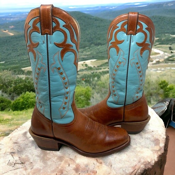 Vintage Boulet Canada Cowboy Western Boots Sz 8.5… - image 1