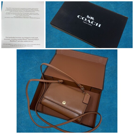 Coach crossbody phone holder hot sale