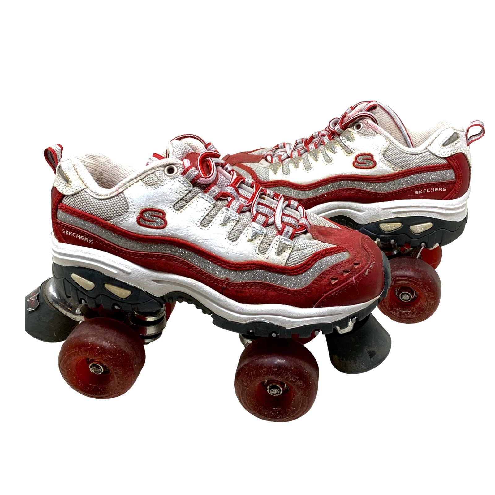 Vtg Skechers Roller Skates 4 Wheelers Sz 6.5 Britney Spears