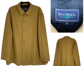 Vintage SplitRail Genuine Outdoors Men's Sz XL Faux Suede Shacket Jacket Lined