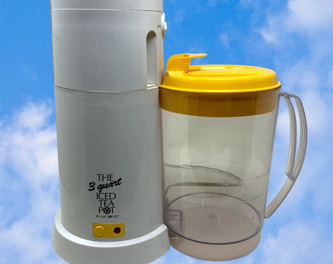Vintage Mr. Coffee 3quart Iced Tea Pot Maker TM3 Yellow 1993 Etsy
