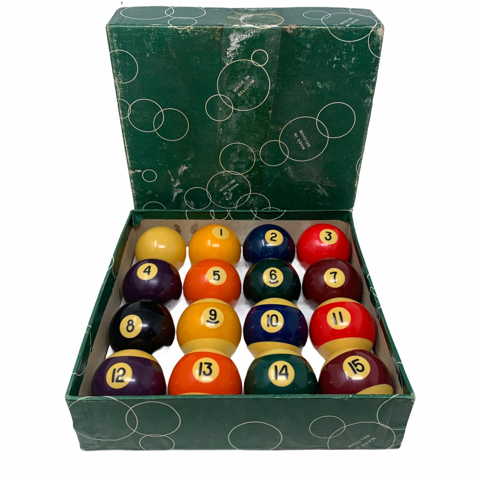 Vtg Aramith Belgian Billiard Balls 2 1/4 Phenolic Resin Pool Etsy