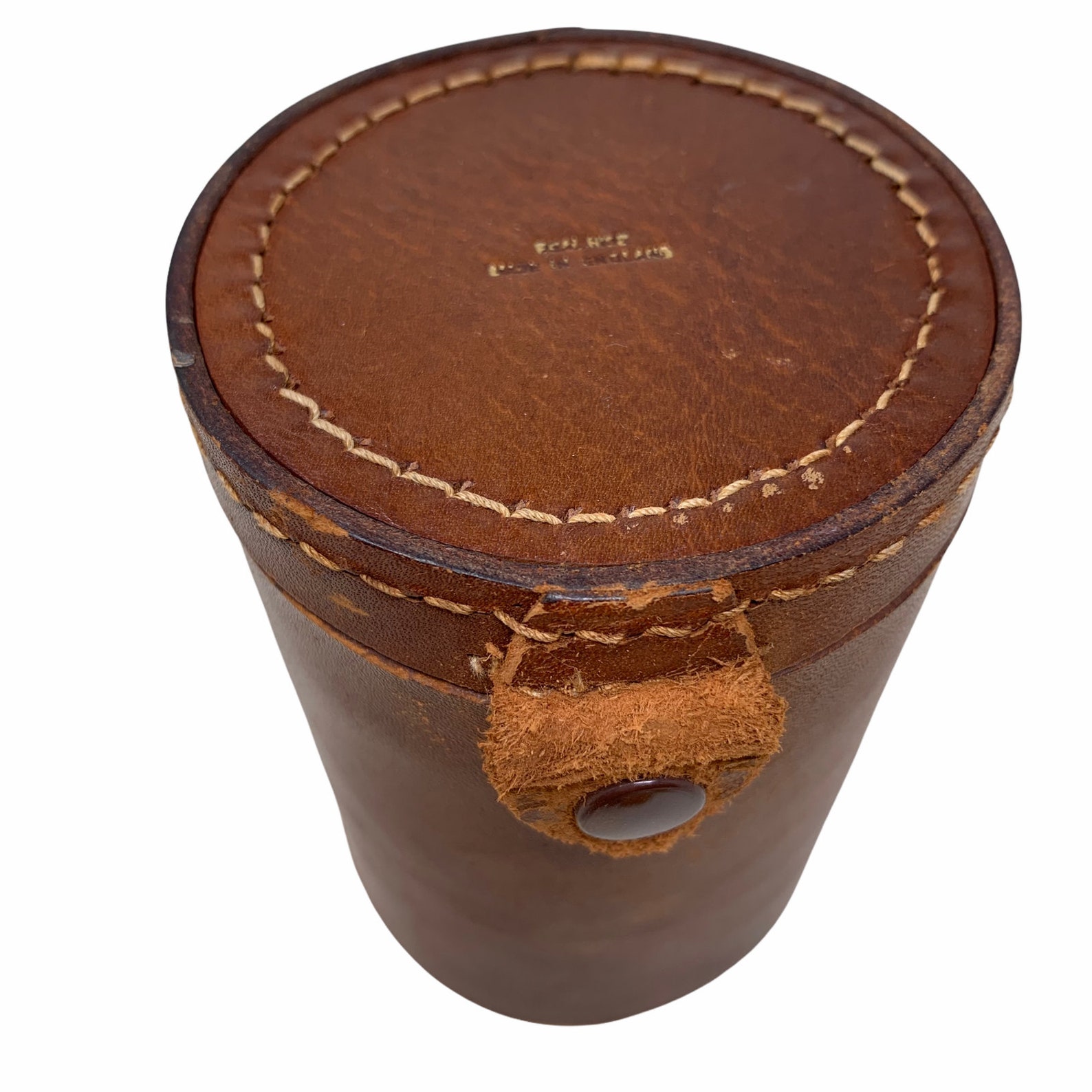 Vintage Leather Dice Cup 5 Bakelite Poker Dice Genuine Hide Etsy