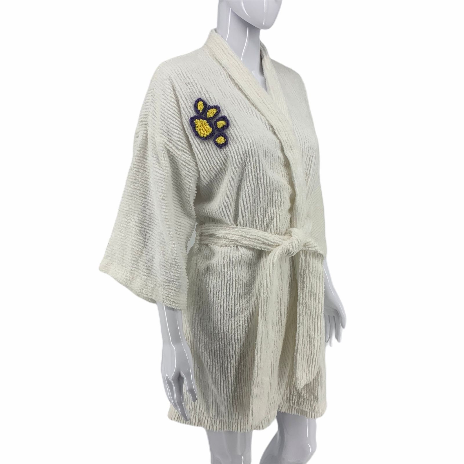 Canyon Group by Damze Sz S Chenille LSU Terrycloth Bathrobe Etsy