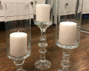hurricane candle holders set of custom glass hurricane candle holders candle holders etsy hurricane candle holders set of custom glass hurricane candle holders candle holders etsy