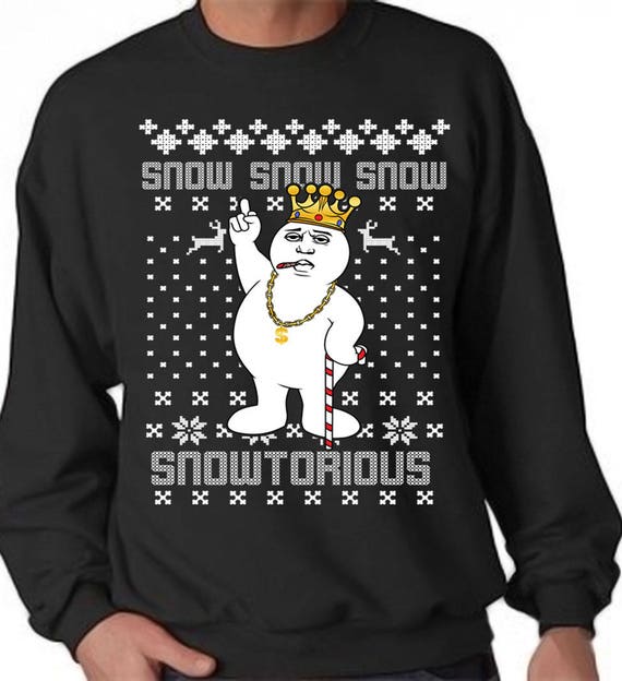 Funny Ugly Christmas Sweater Xmas Shirt Gift Notorious Biggie Etsy