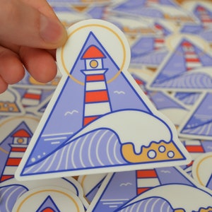 Retro Lighthouse Sticker