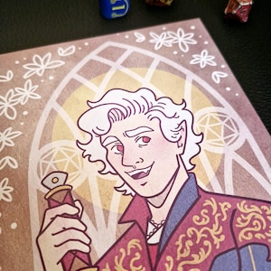 Astarion Portrait Print (Baldur&#39;s Gate 3)
