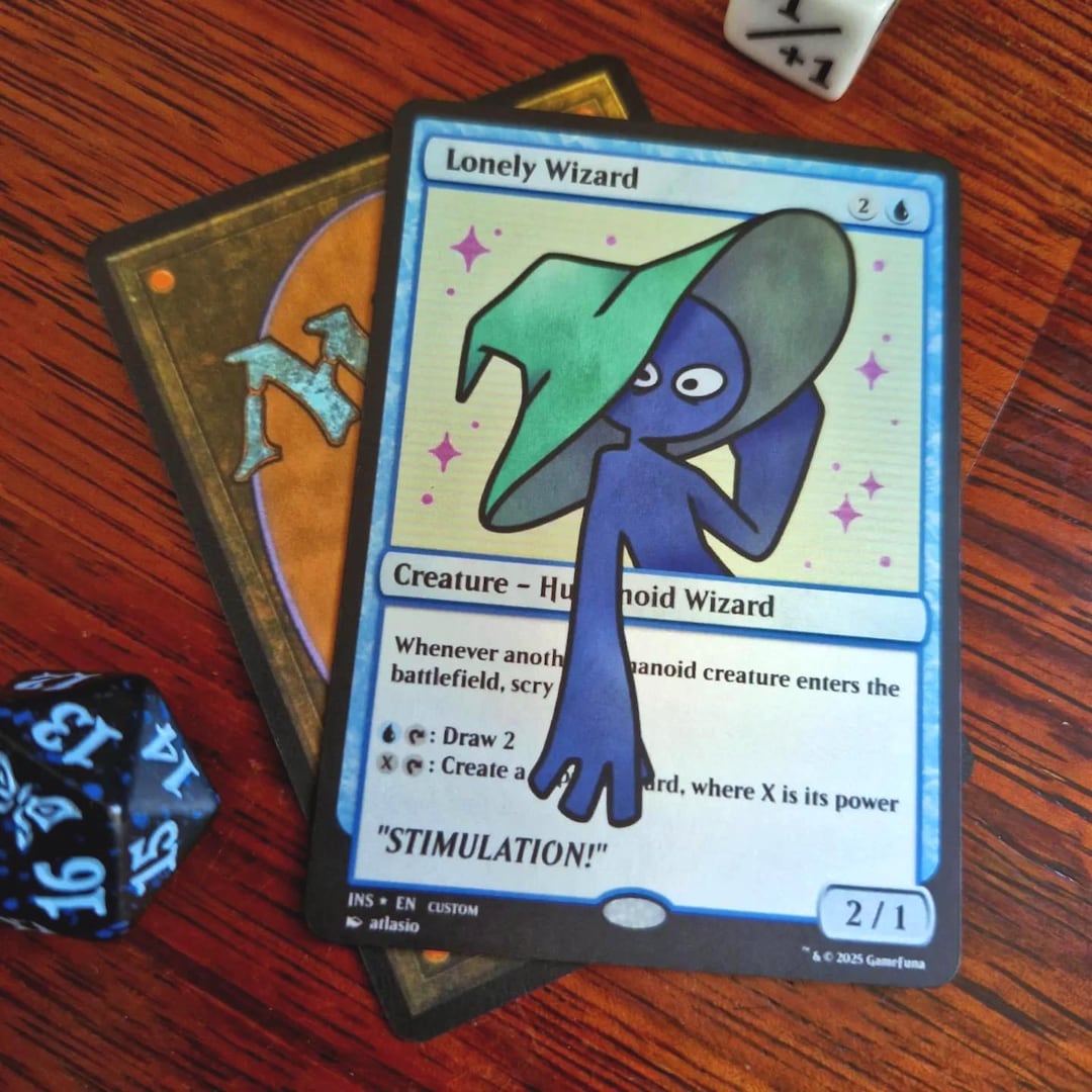Lonely Wizard - Custom Inscryption MTG Card - Etsy