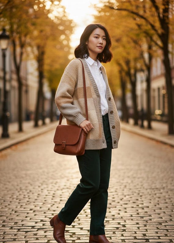 Crochet Pattern: Cozy Oversized Patchwork Cardigan S-2XL (PDF Download)