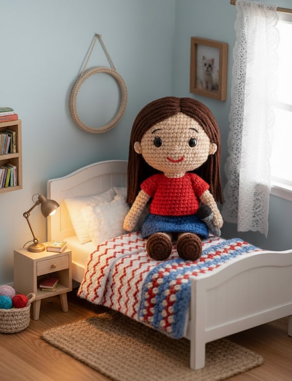 Crochet Pattern: Tooty Frooty Amigurumi Toy Doll Printable Pattern Gift (PDF Download)