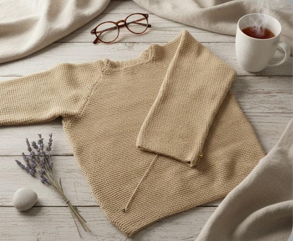 Crochet Pattern: Oversized Chunky Knit Pullover Sweater (PDF Download)