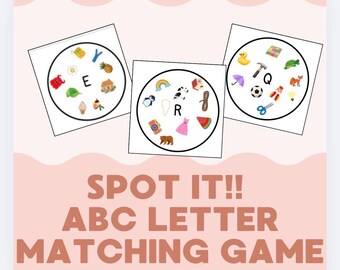 ABC Letter Matching Game for Toddlers, Preschoolers, Alphabet ...