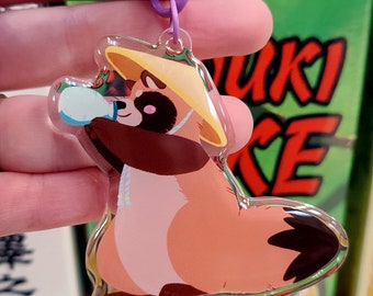 Tanuki Saké • Acrylic Keychain