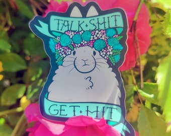 Talk Shit Get Hit! • Vinyl Sticker