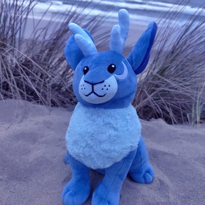 Blue Moon Jackalope • Glow in the Dark Plushie