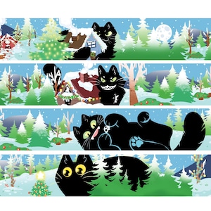 Jólakötturinn le chat de Noël • Ruban adhésif Washi