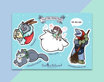 Yuletide Monsters • Sticker Sheet