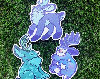 Blue Moon Jackalope • Vinyl Sticker Set